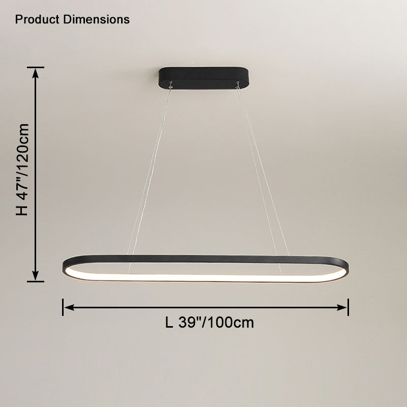 WOMO Long Oval Chandelier-WM2446