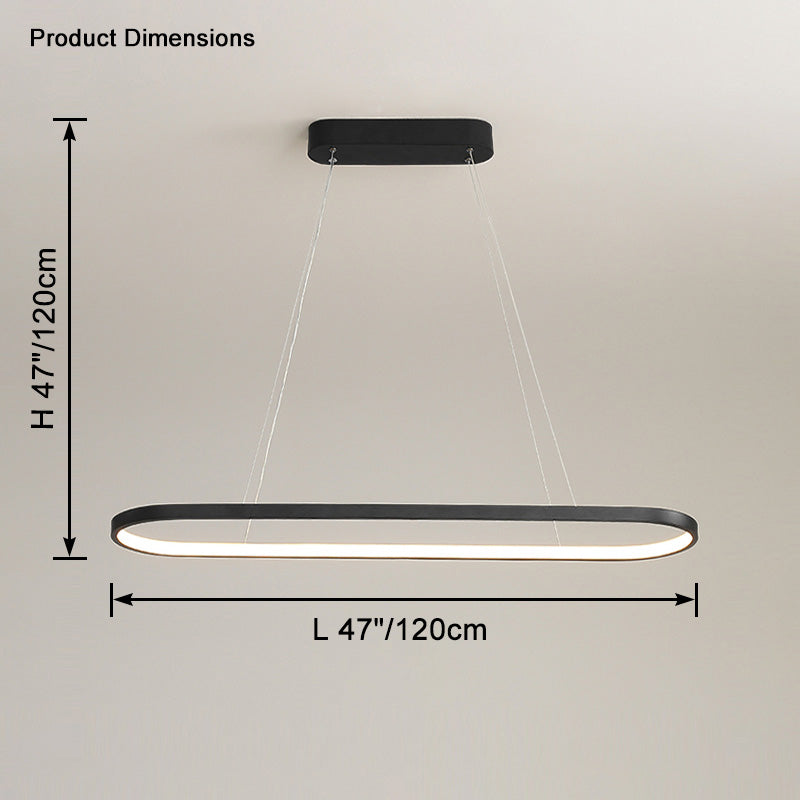 WOMO Long Oval Chandelier-WM2446