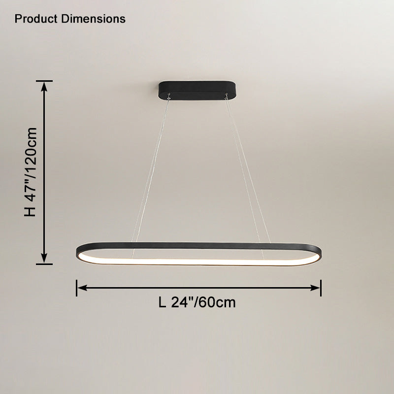 WOMO Long Oval Chandelier-WM2446