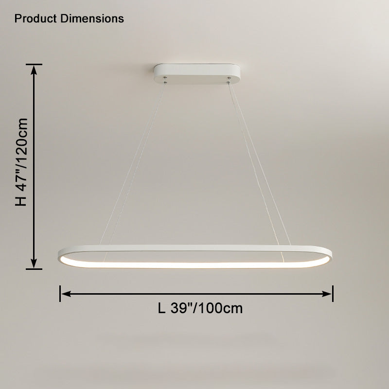 WOMO Long Oval Chandelier-WM2446