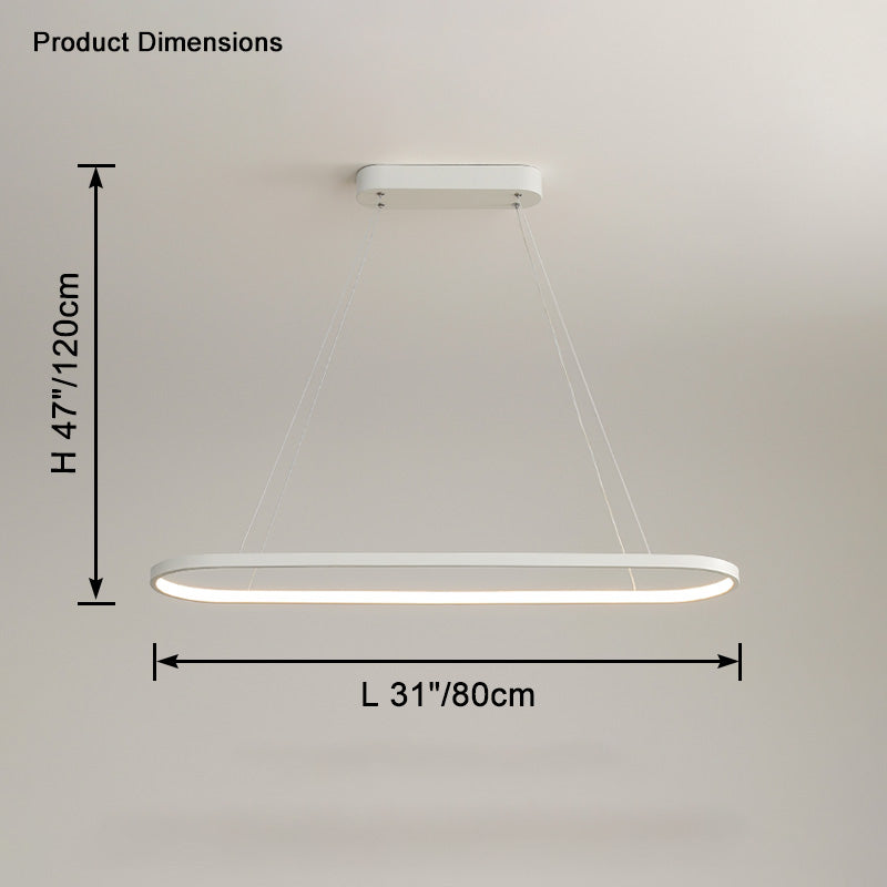 WOMO Long Oval Chandelier-WM2446