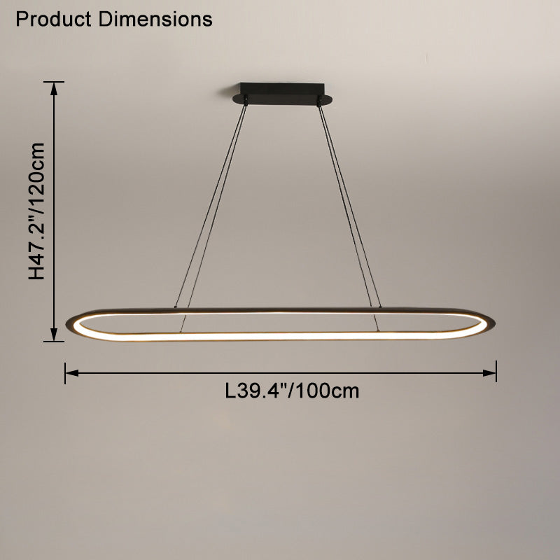 WOMO Long Oval Chandelier-WM2465