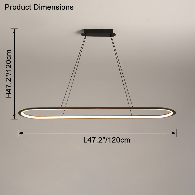 WOMO Long Oval Chandelier-WM2465