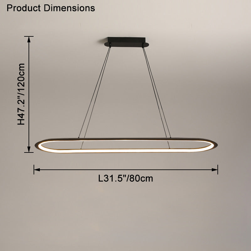 WOMO Long Oval Chandelier-WM2465