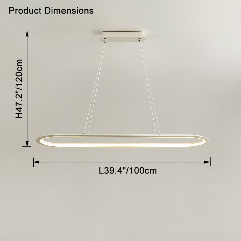 WOMO Long Oval Chandelier-WM2465