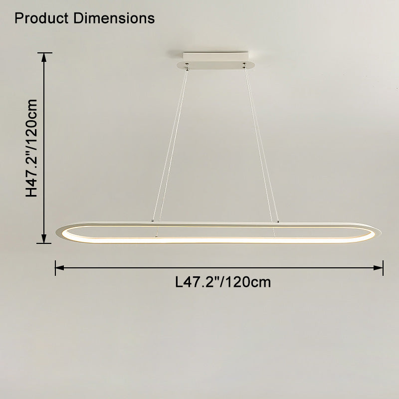 WOMO Long Oval Chandelier-WM2465