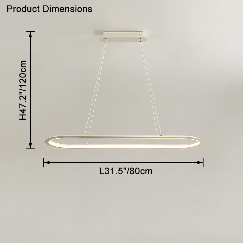 WOMO Long Oval Chandelier-WM2465