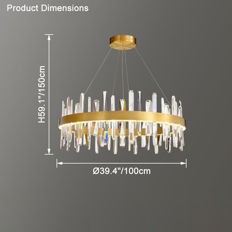 WOMO Round Crystal Chandelier-WM2485