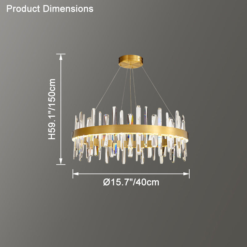 WOMO Round Crystal Chandelier-WM2485
