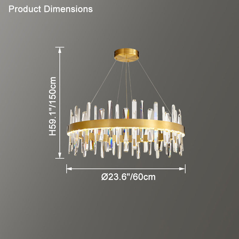 WOMO Round Crystal Chandelier-WM2485