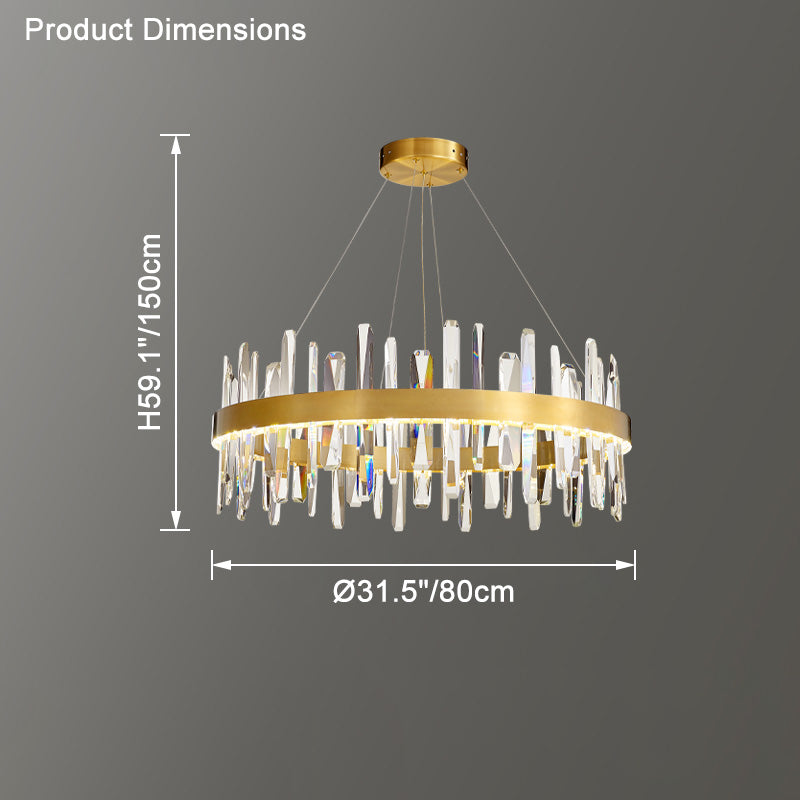 WOMO Round Crystal Chandelier-WM2485