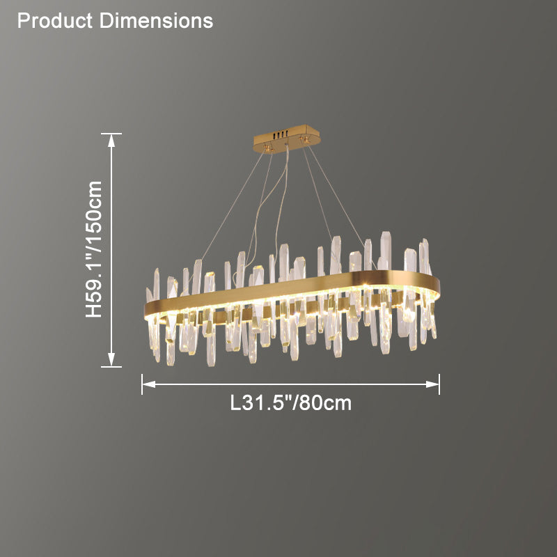 WOMO Round Crystal Chandelier-WM2485