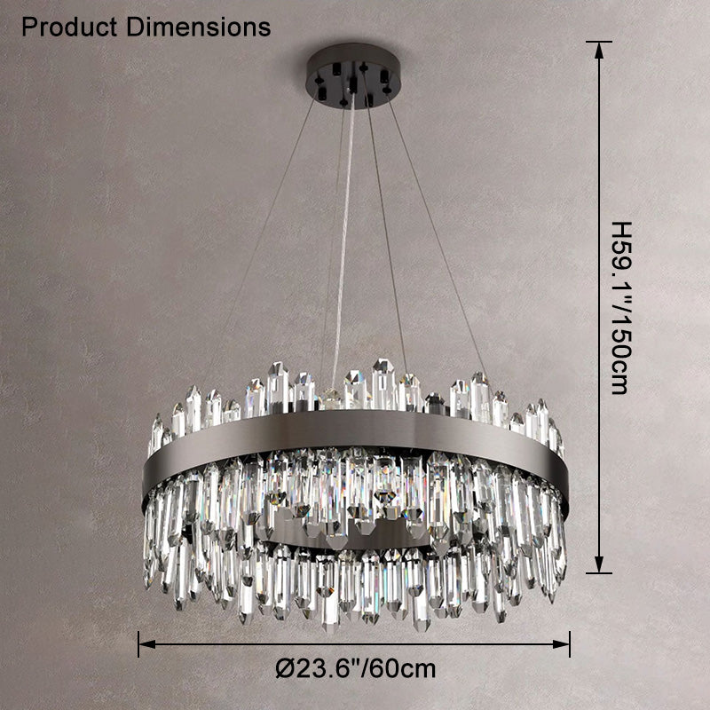 WOMO Round Crystal Chandelier-WM2488