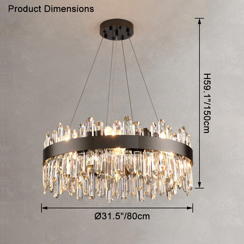WOMO Round Crystal Chandelier-WM2488