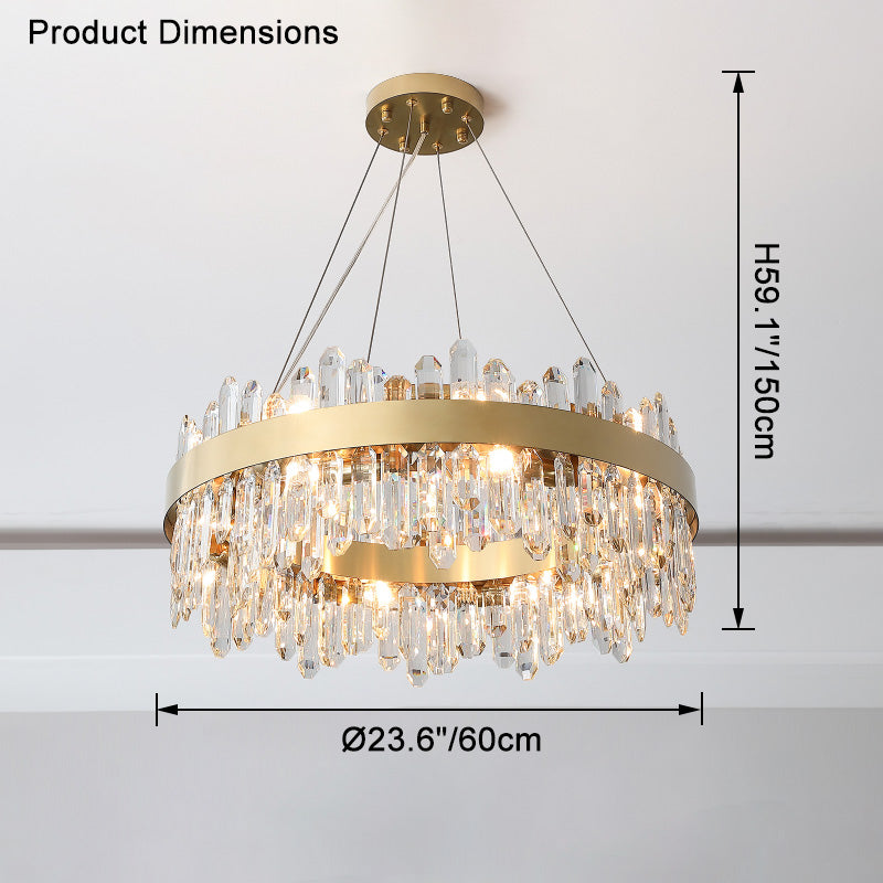 WOMO Round Crystal Chandelier-WM2488