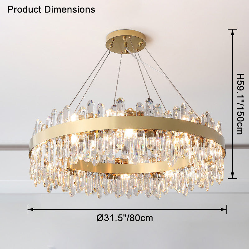 WOMO Round Crystal Chandelier-WM2488