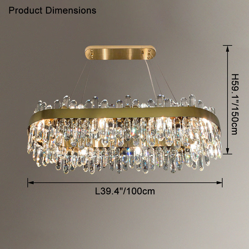 WOMO Round Crystal Chandelier-WM2488