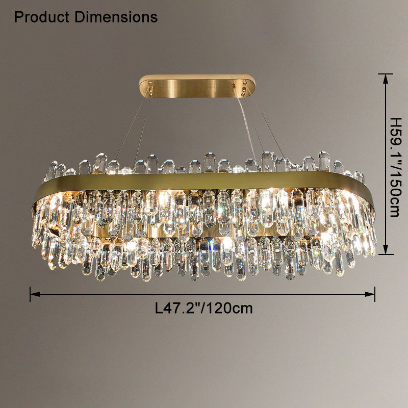 WOMO Round Crystal Chandelier-WM2488