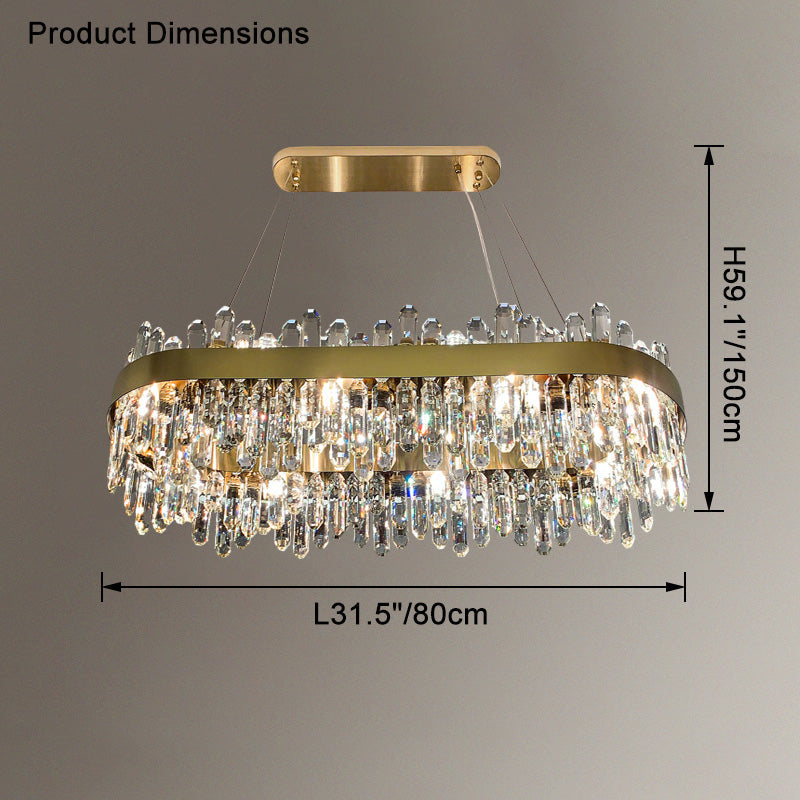 WOMO Round Crystal Chandelier-WM2488