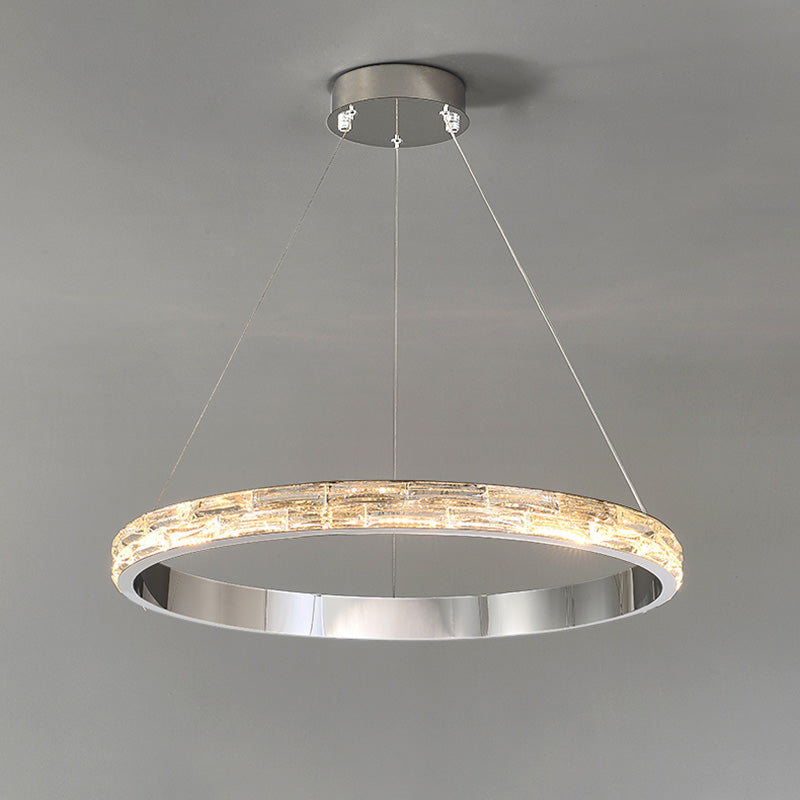 WOMO Tiered Circular Led Crystal Chandelier-WM2491