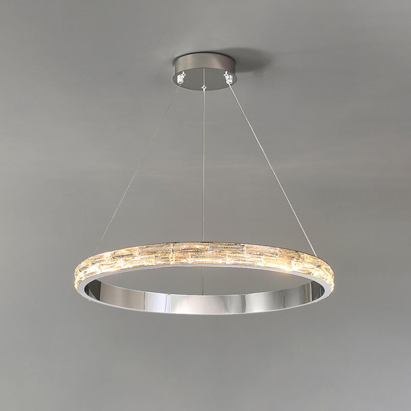 WOMO Tiered Circular Led Crystal Chandelier-WM2491