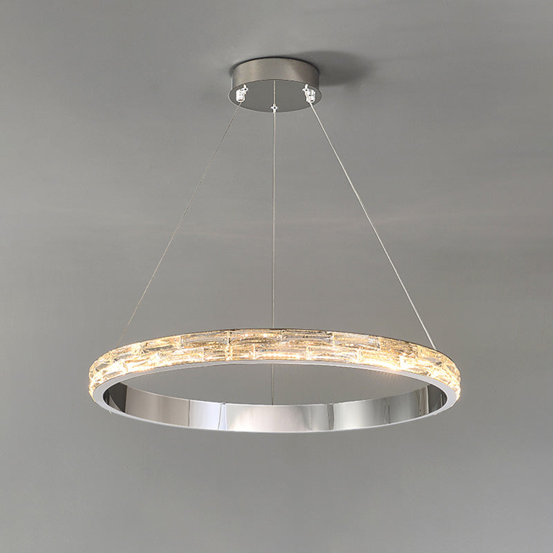 WOMO Tiered Circular Led Crystal Chandelier-WM2491