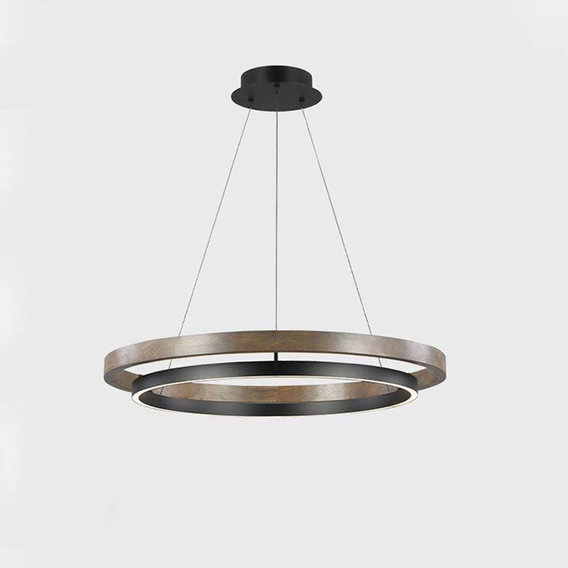 WOMO Wood Circular Led Chandelier-WM2492