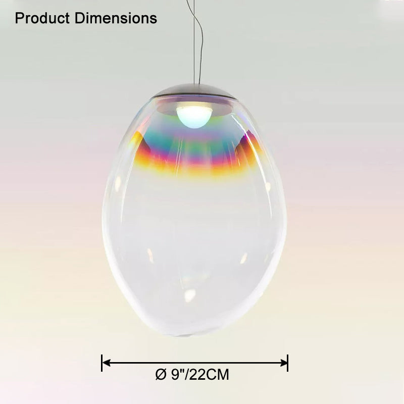 WOMO Iridescent Glass Bubble Pendant Light-WM2502