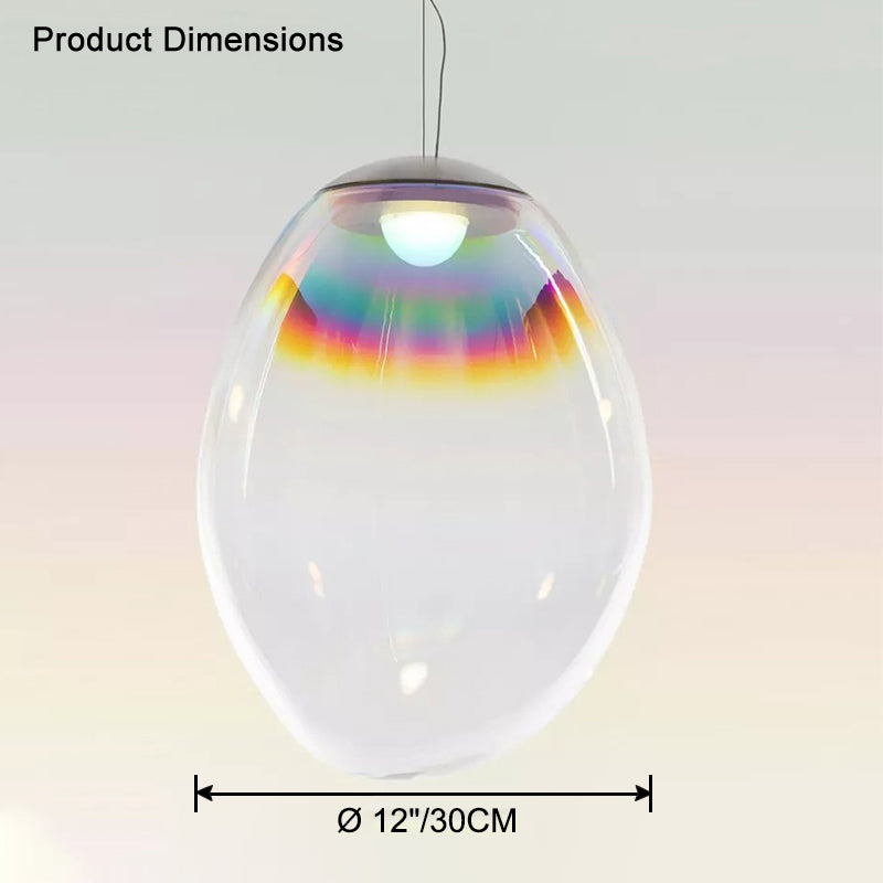 WOMO Iridescent Glass Bubble Pendant Light-WM2502