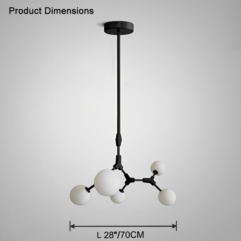 WOMO Branching Bubble Frosted Glass Chandelier-WM2514