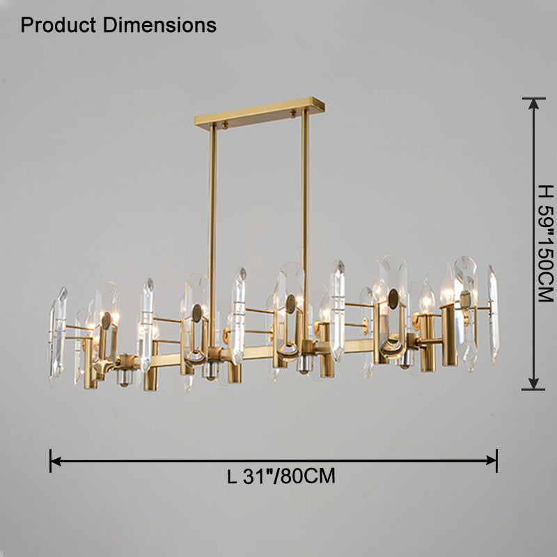 WOMO Linear Crystal Chandelier-WM2459