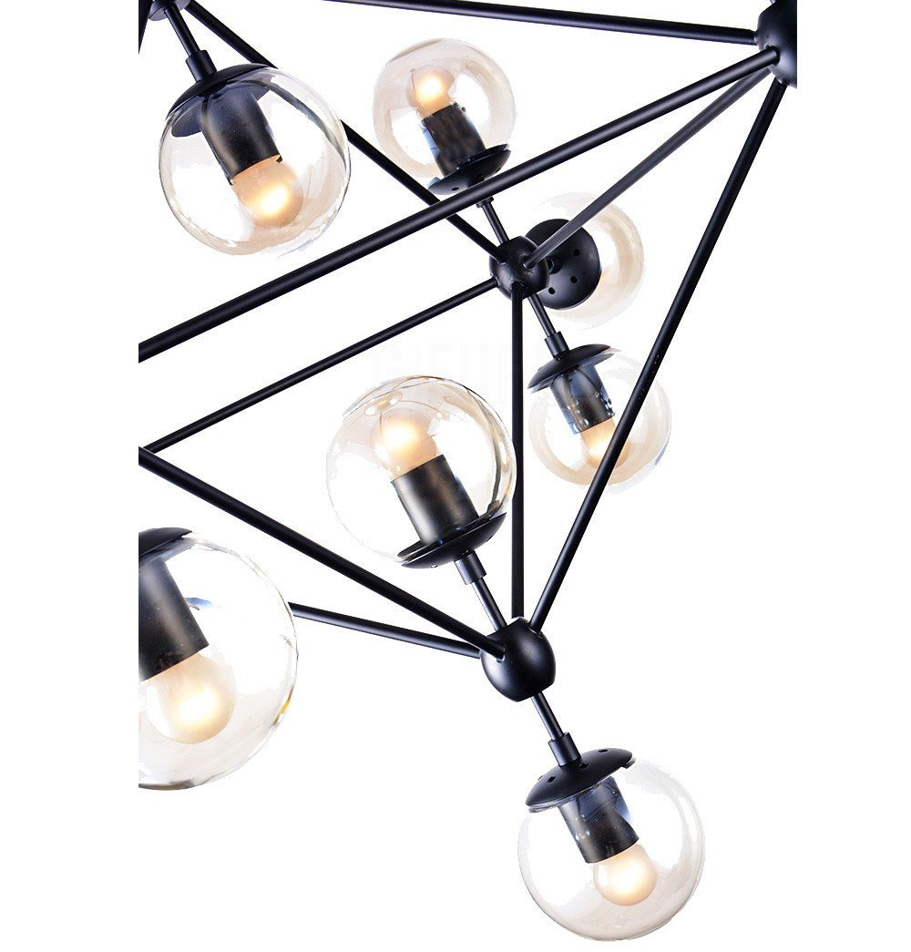 Jonatan Modern Glass Chandelier - 15 Bulbs