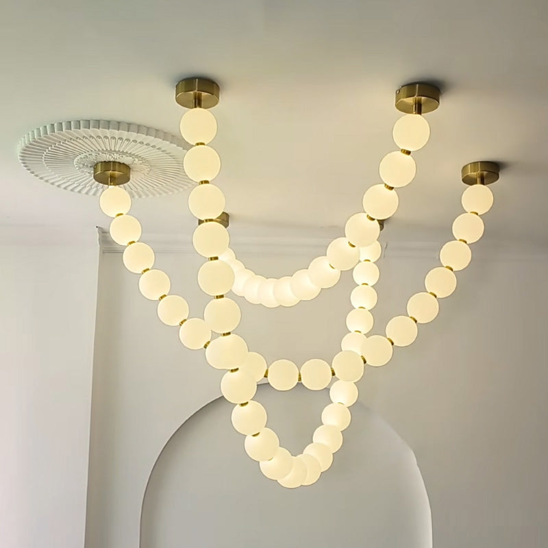 WOMO X-Pearl Necklace Chandelier-WM2805