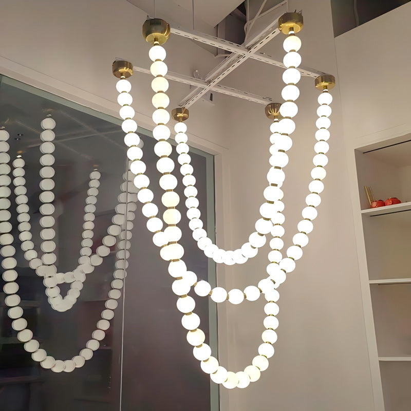 WOMO X-Pearl Necklace Chandelier-WM2805