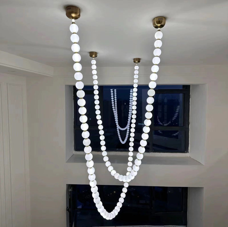 WOMO X-Pearl Necklace Chandelier-WM2805