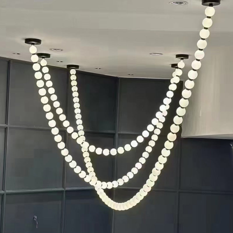 WOMO X-Pearl Necklace Chandelier-WM2805