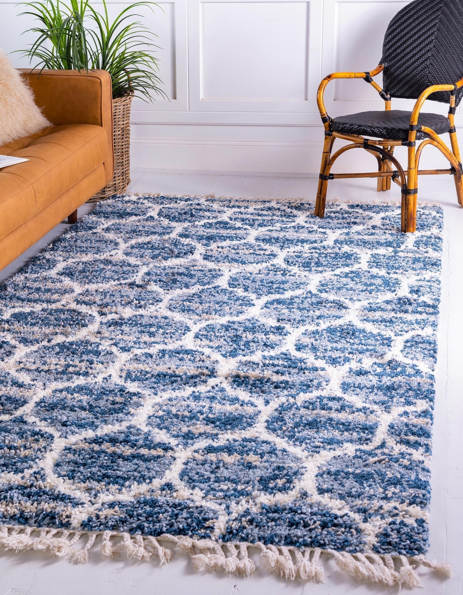 Broderick - Modern Pattern Shaggy Area Rug - Nordic Side - abstract-rug, area-rug, feed-cl0-over-80-dollars, geometric-rug, hallway-runner, large-rug, modern, modern-rug, round-rug, shaggy-ru