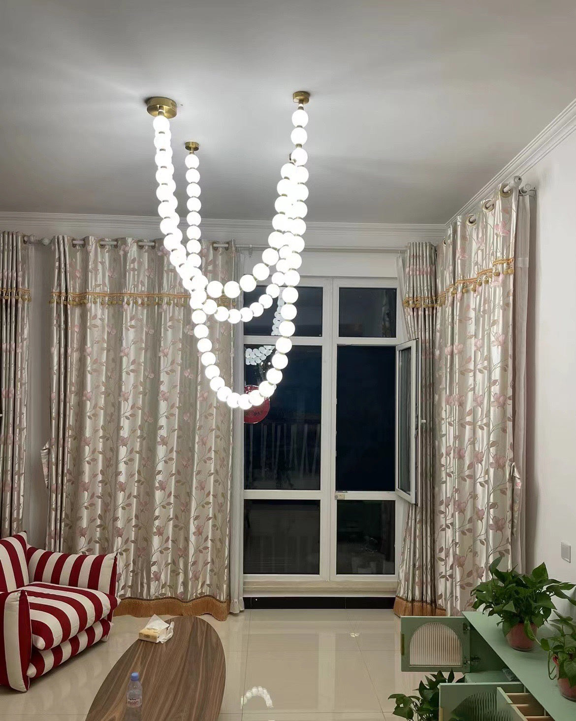 WOMO X-Pearl Necklace Chandelier-WM2805