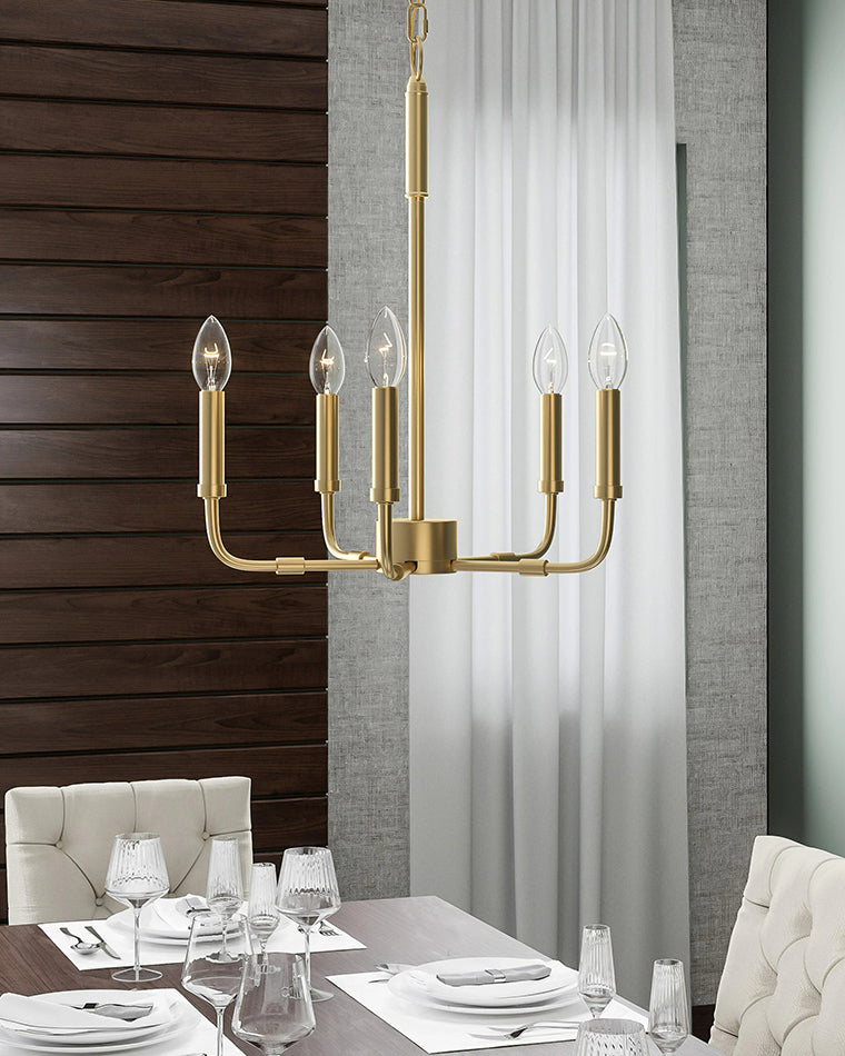 WOMO Gold Candlestick Chandelier-WM2509