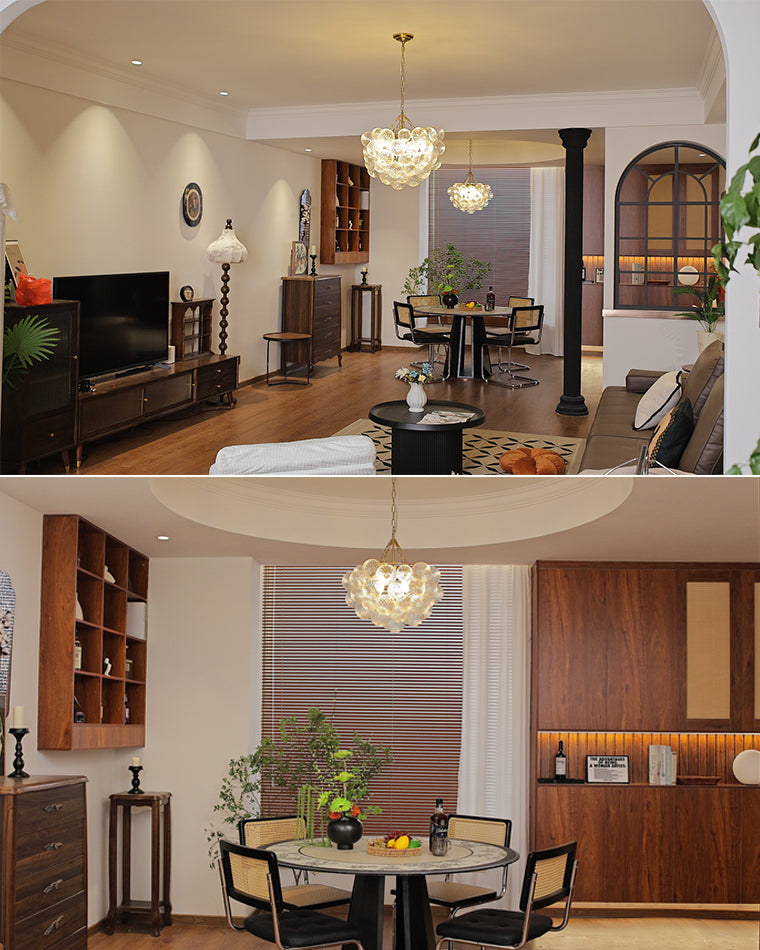 WOMO Textured Glass Bubble Chandelier-WM2180