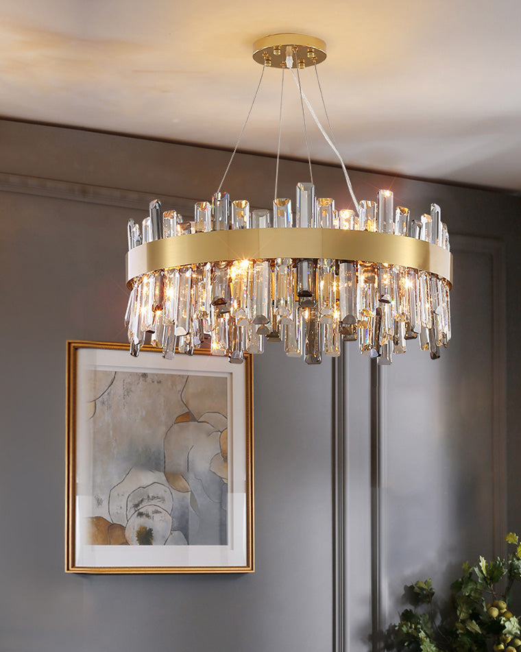 WOMO Round Crystal Chandelier-WM2487