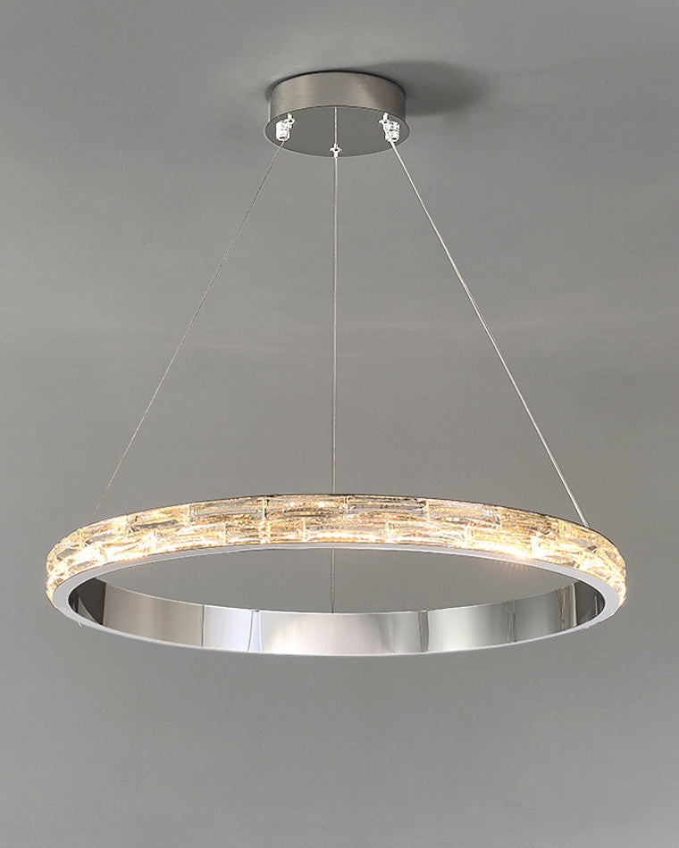 WOMO Tiered Circular Led Crystal Chandelier-WM2491