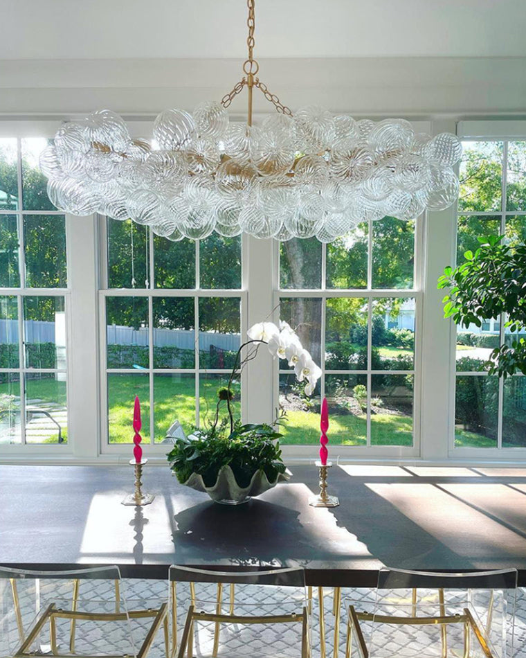WOMO Textured Glass Bubble Chandelier-WM2180
