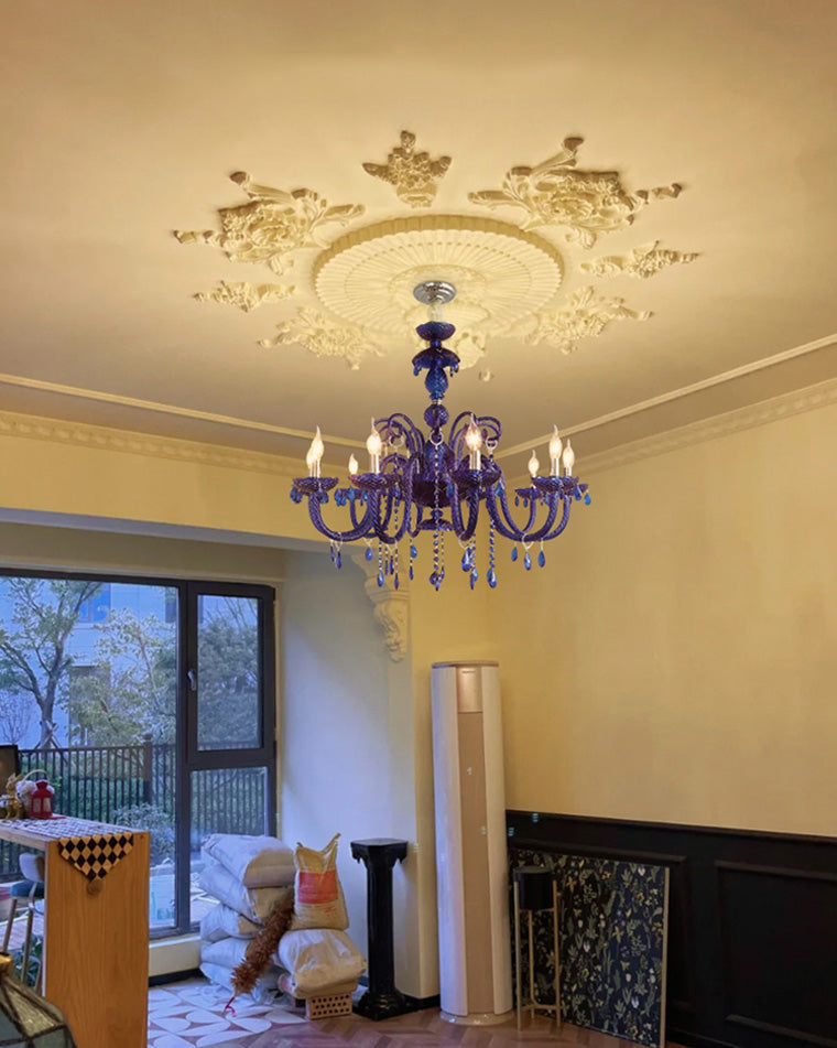 WOMO Blue Crystal Chandelier-WM2348