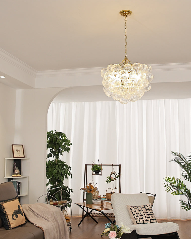 WOMO Textured Glass Bubble Chandelier-WM2180