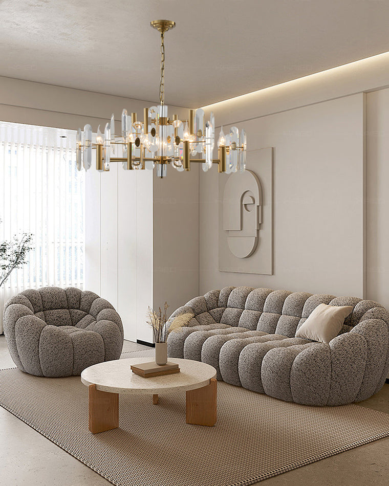 WOMO Gold Candle Crystal Chandelier-WM2518