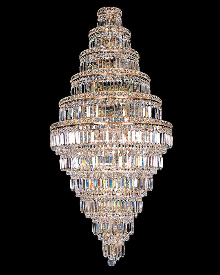WOMO Tiered Crystal Foyer Chandelier-WM2389