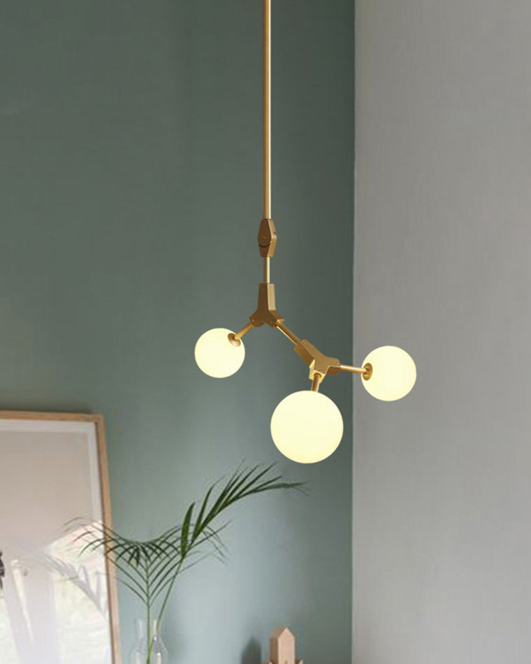 WOMO Branching Bubble Frosted Glass Chandelier-WM2514