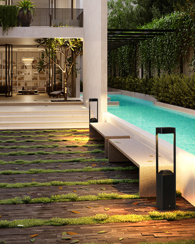 WOMO Square Solar Bollard Light-WM9111