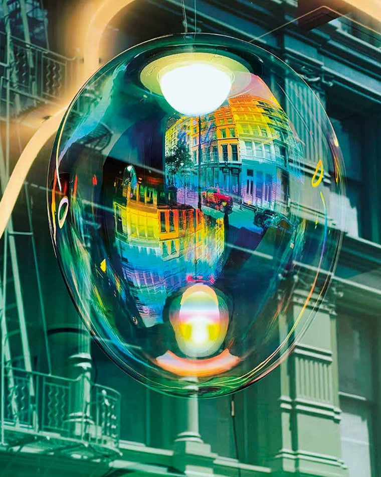 WOMO Iridescent Glass Bubble Pendant Light-WM2502